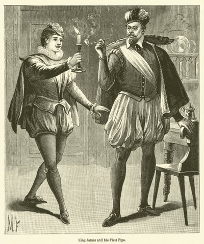 El rey Jacobo y su primera pipa de English School