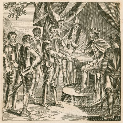 El Rey Juan firmando la Carta Magna de English School