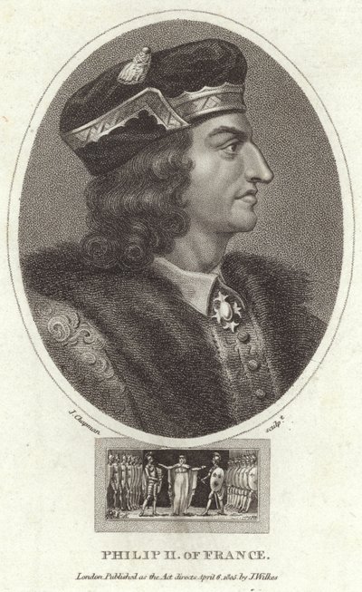 Rey Felipe II de Francia de English School