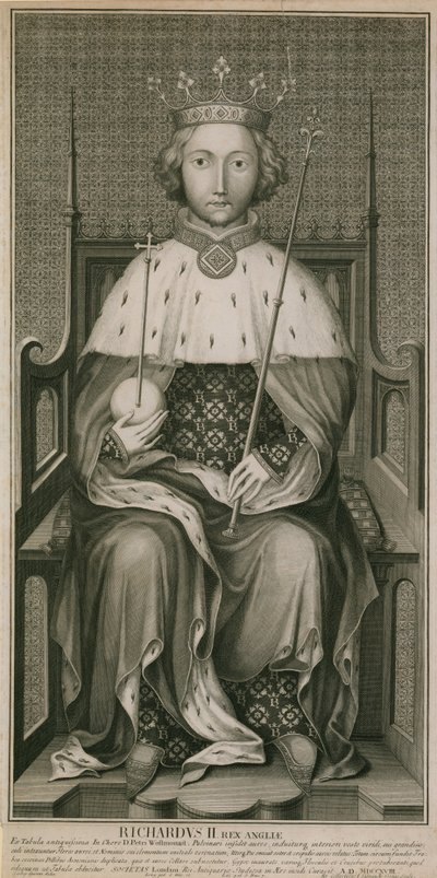 Rey Ricardo II, Abadía de Westminster, Londres de English School