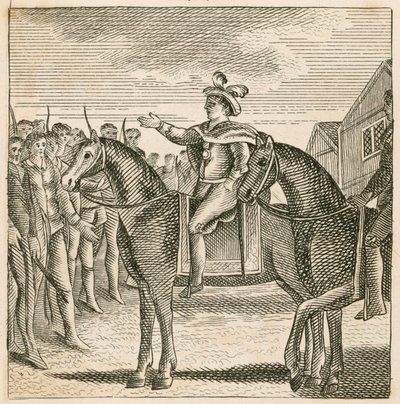 El rey Ricardo II sofocando la revuelta de los campesinos, Londres de English School