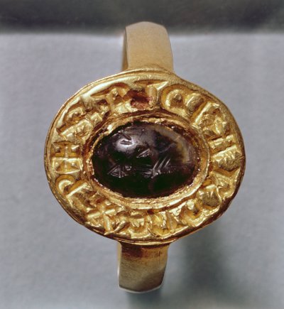 Anillo del Rey Ricardo (oro y piedra preciosa) de English School