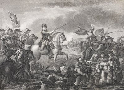 El rey Guillermo III en la batalla del Boyne, 1690, de 