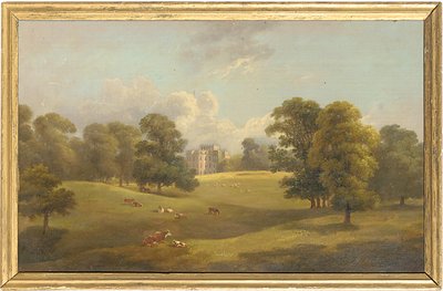 Kings Weston desde el parque de ciervos, principios del siglo XIX de English School