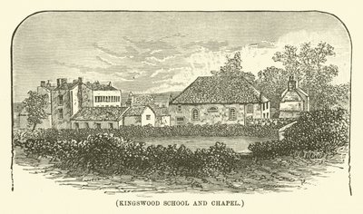Escuela y capilla Kingswood (grabado) de English School