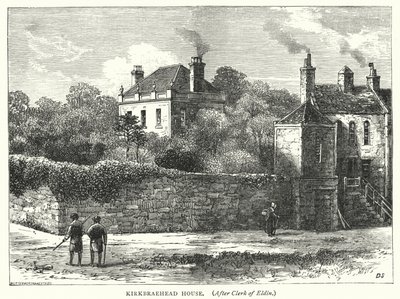 Casa Kirkbraehead (grabado) de English School