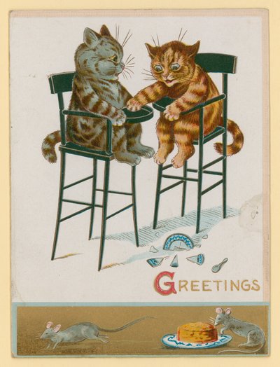 Gatitos en sillas de bebé de English School