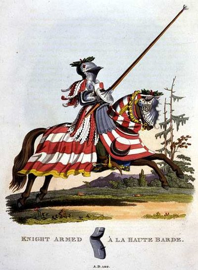 Caballero armado a la Haute Barde de English School