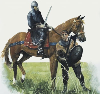 Caballero y escudero de English School