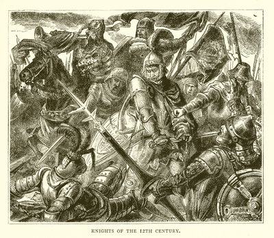 Caballeros del siglo XII de English School