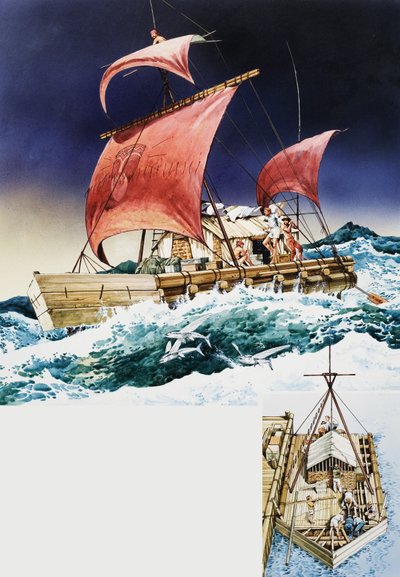 Kon-Tiki en su viaje épico de English School