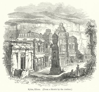 Kylas, Ellora (grabado) de English School