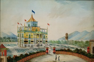 La Favorita o Palazzo Cinese, Palermo, diseñado por Marvuglia y Giuseppe Patricola para el Rey Fernando IV, c.1815 de English School