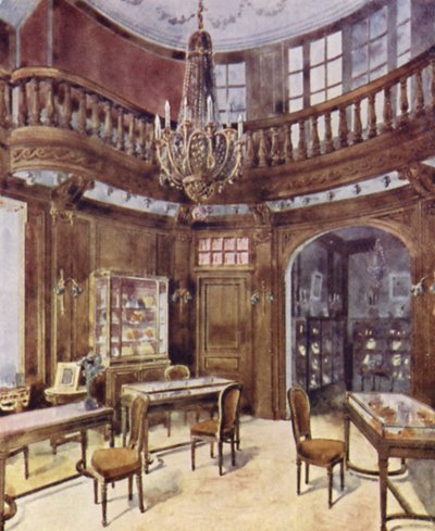Lacloche Freres, London Showrooms, Bond Street (litografia en color) de English School