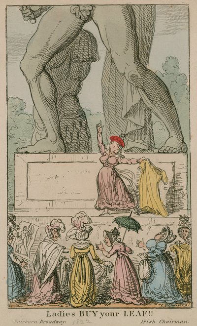 ¡Señoras, compren su hoja!; Estatua de Aquiles en Hyde Park de English School