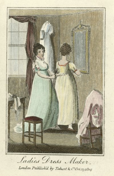 Modista, pub. 1804 de English School