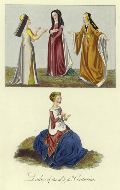Damas de los siglos XV y XVI de English School