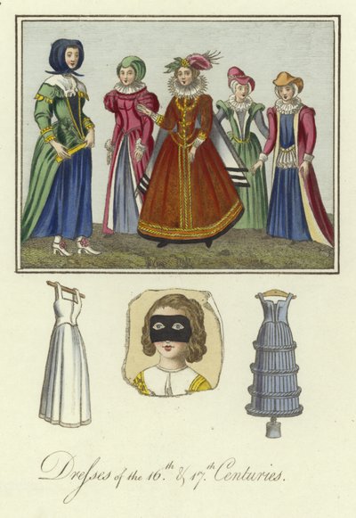 Damas de los siglos XVI y XVII de English School