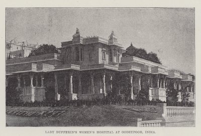 Hospital de Mujeres de Lady Dufferin en Oodeypoor, India de English School