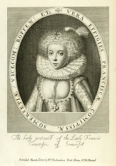 Lady Francis, condesa de Somerset de English School