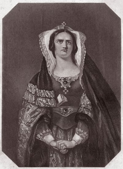 Lady Macbeth (Macbeth) - de la Galería de mujeres de Shakespeare, colección de cuarenta y cinco retratos serios por artistas tempranos de Londres, enriquecidos con avisos críticos y literarios, circa 1838 de English School