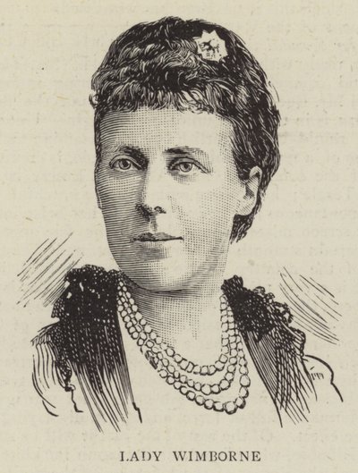 Lady Wimborne (grabado) de English School