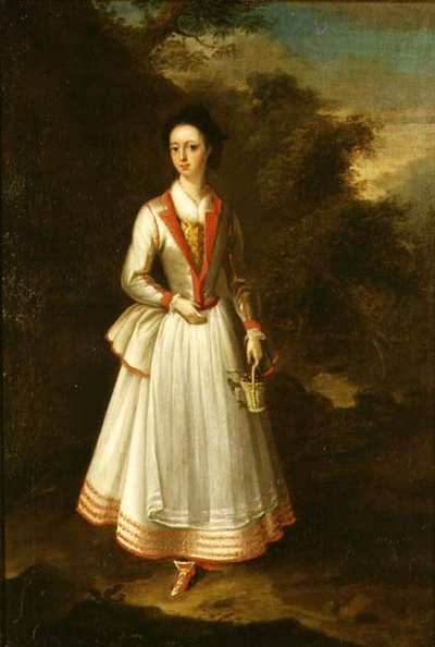 Dama con traje de montar de English School