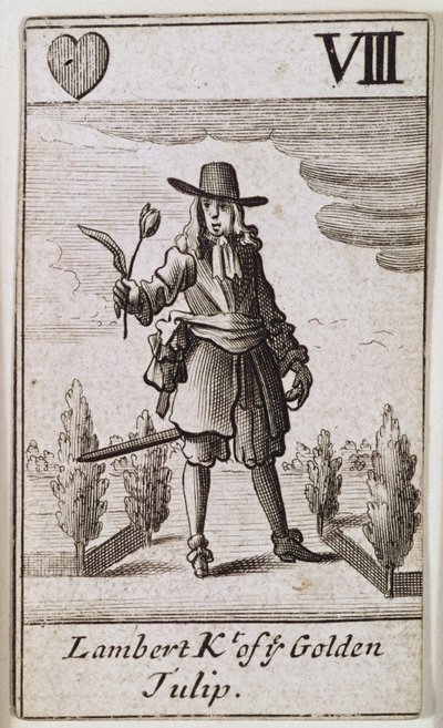 Lambert Simnel, Caballero del Tulipán Dorado, de un juego de cartas de English School