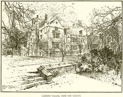 Palacio de Lambeth, desde el jardín de English School