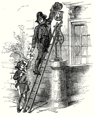 Lamplighter (grabado) de English School