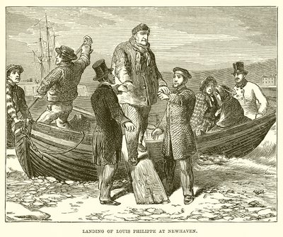 Desembarco de Luis Felipe en Newhaven de English School