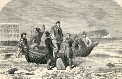 Desembarco de Luis Felipe en Inglaterra, siglo XIX de English School