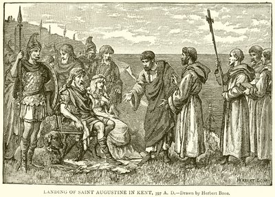 Desembarco de San Agustín en Kent, 597 d.C. de English School