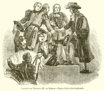 Desembarco de Guillermo III en Torbay de English School