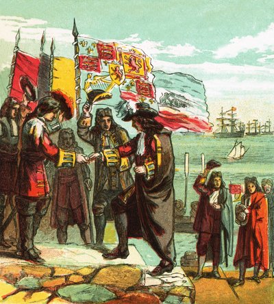 Desembarco de Guillermo de Orange de English School