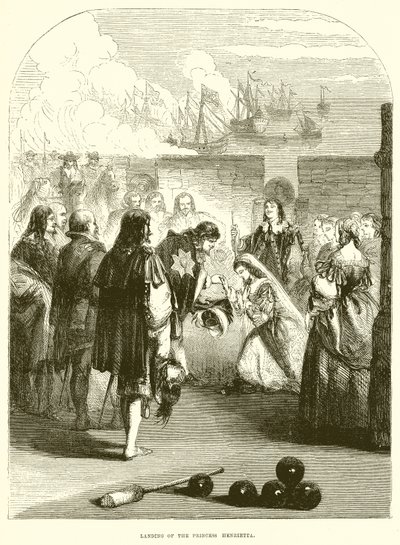 Desembarco de la princesa Henrietta de English School