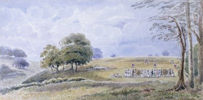 Paisaje con mujeres arqueras de English School