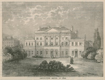 Lansdowne House, Berkley Square, en 1800 de English School