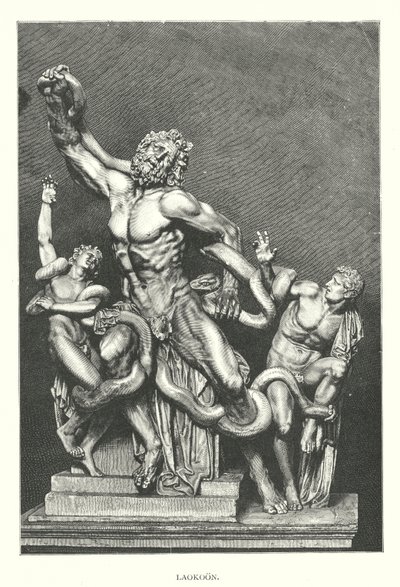 Laocoonte (grabado) de English School