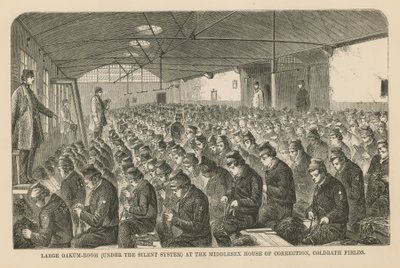 Gran sala de roble en la Casa de Corrección de Middlesex de English School