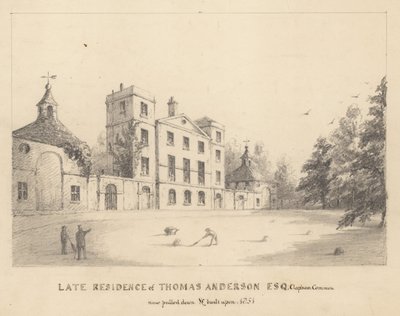 Última residencia de Thomas Anderson, Clapham Common, Surrey de English School