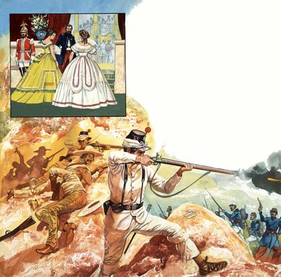 Escena de batalla latinoamericana de English School