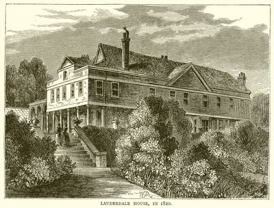 Casa Lauderdale, en 1820 de English School