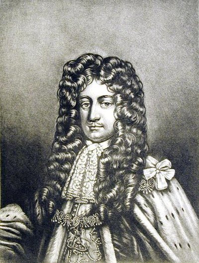Laurence Hyde (1641-1711) 1er Conde de Rochester, ilustración de Retratos de Personajes Ilustres en la Historia Británica, grabado por Robert Dunkarton (1744-c.1817) de English School