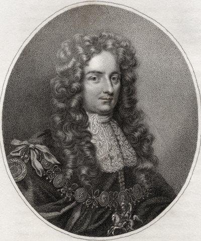 Laurence Hyde, grabado por Bocquet, ilustración de 