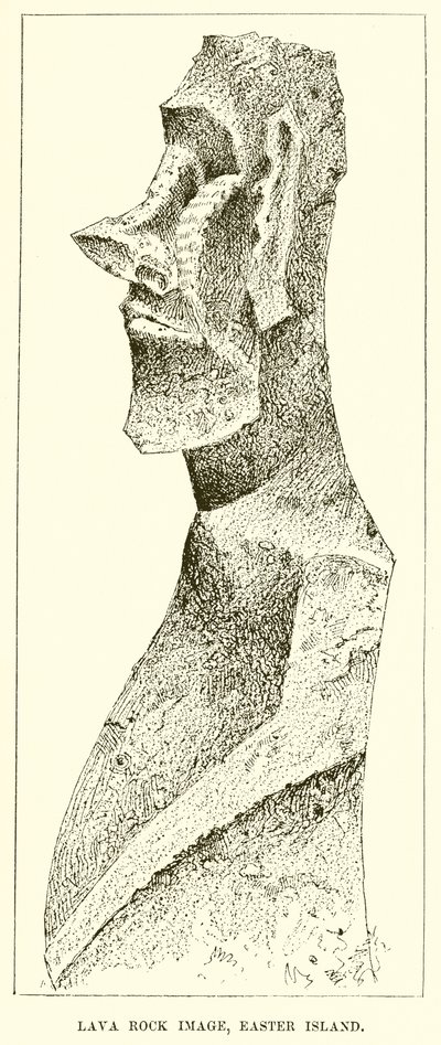 Imagen de roca de lava, Isla de Pascua de English School