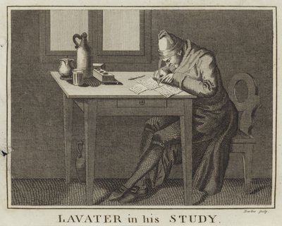 Lavater en su estudio de English School