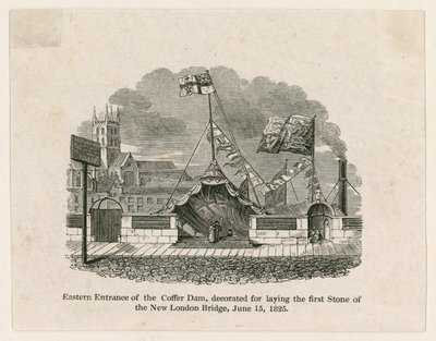 Colocación de la primera piedra del nuevo Puente de Londres de English School