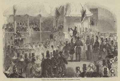 Colocación de la primera piedra de la Escuela Caledonia de English School