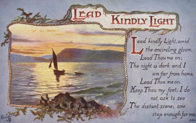 Lead Kindly Light (litografía coloreada) de English School
